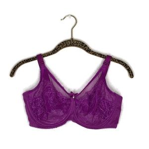 WACOAL Purple Lace Bra Size 36D